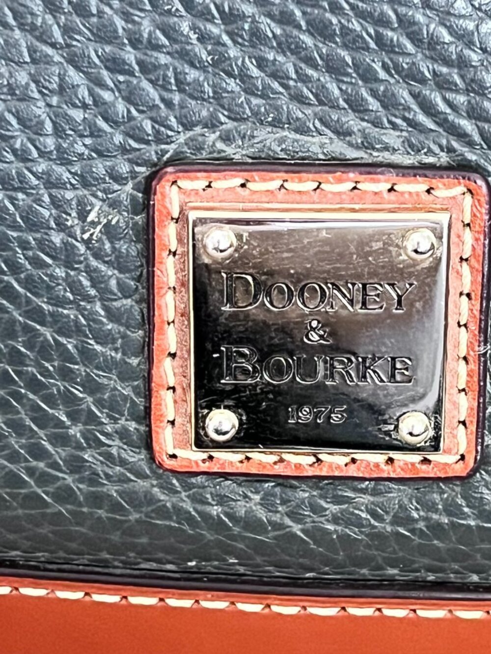 Dooney & Bourke Pebble Grain Zip Zip Satchel Midnight Blue & Matching Wristlet - Picture 13 of 16